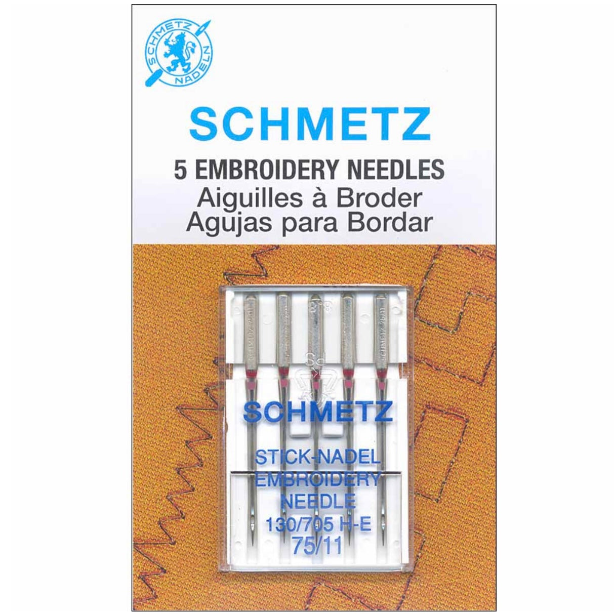 Embroidery Needles - Schmetz - 75/11 - 5 Count