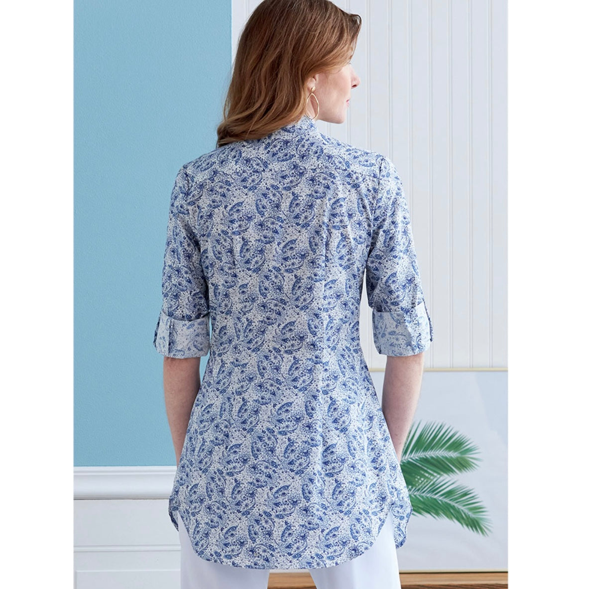 Butterick B6852 Button Down Shirt Sewing Pattern