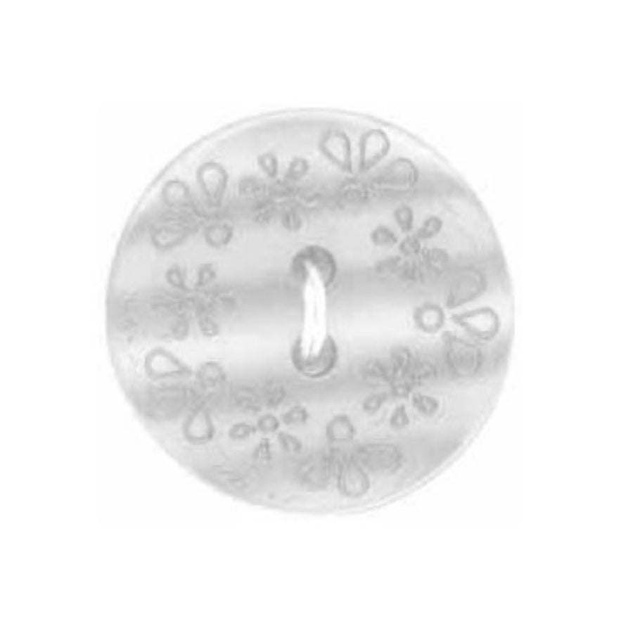 2-Hole Button - 11mm - White - 4 count