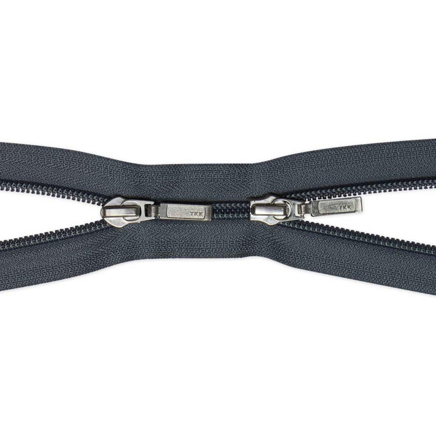 Two Way Separating Zipper - 42” - Grey