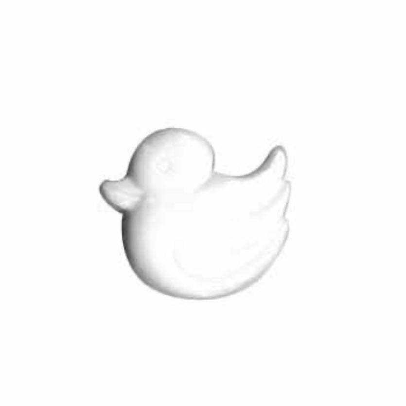 Novelty Shank Button - Duck - White - 14mm - 3 count