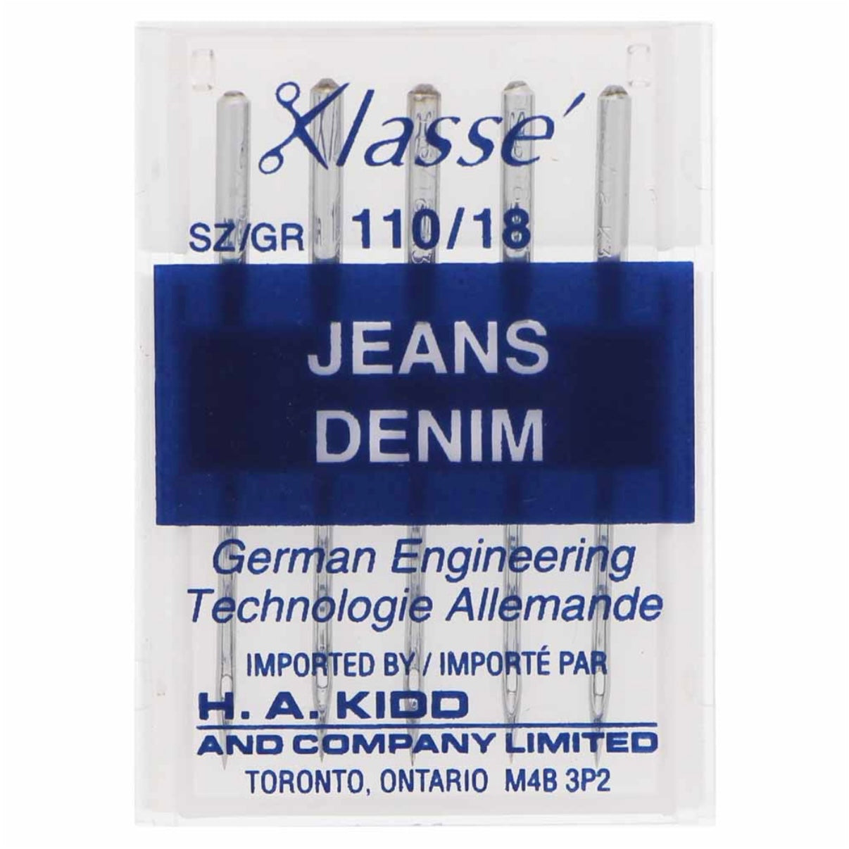 Denim Needles - Klasse - 110/18 - 5 Count
