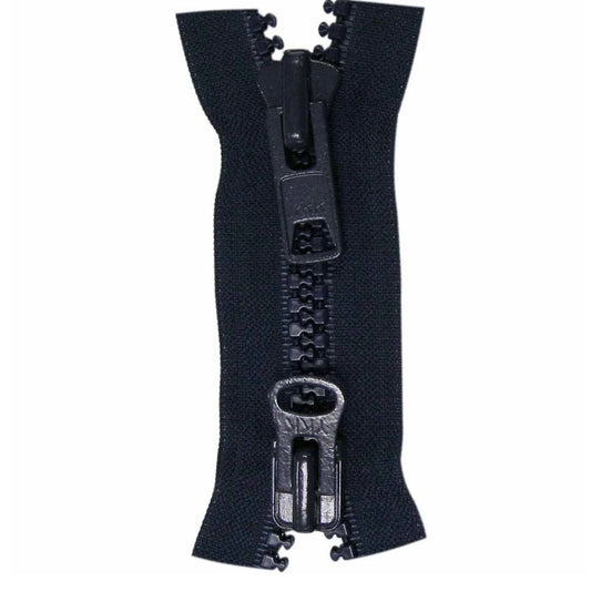 YKK Vislon 2-Way Separating Zipper, 36, Black
