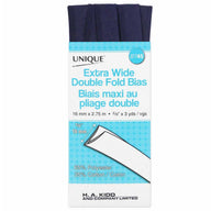 Extra Wide Double Fold Bias Tape - 15mm x 2.75m
