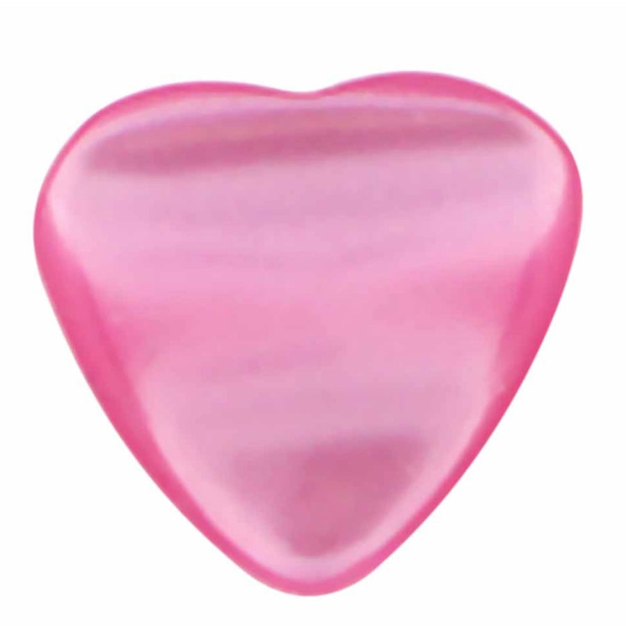 Novelty Shank Button - Heart - Pink - 11mm - 4 count