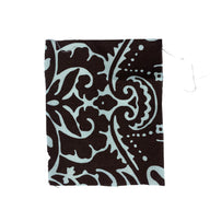 Printed Cotton - Remnant - Brown/White