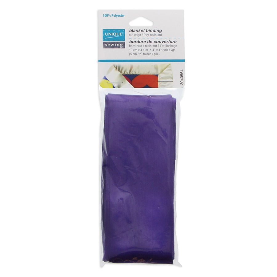 Satin Blanket Binding - 10cm x 4.1m - Purple