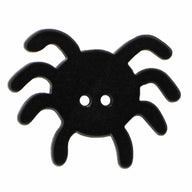 Novelty 2-Hole Spider Button - Black - 23mm - 2 count