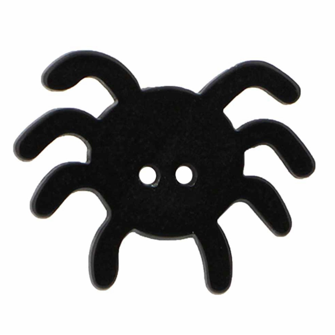 Novelty 2-Hole Spider Button - Black - 23mm - 2 count