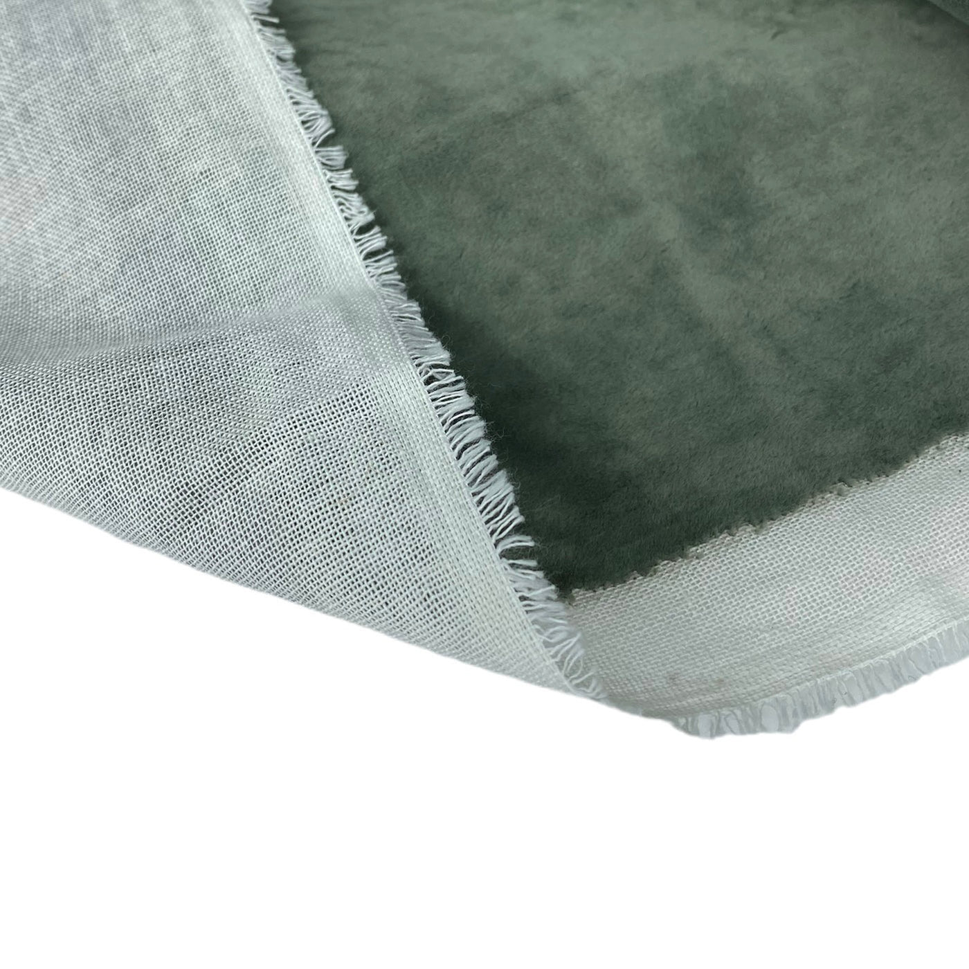 Crushed Velvet Designer Upholstery Remnant - Sage