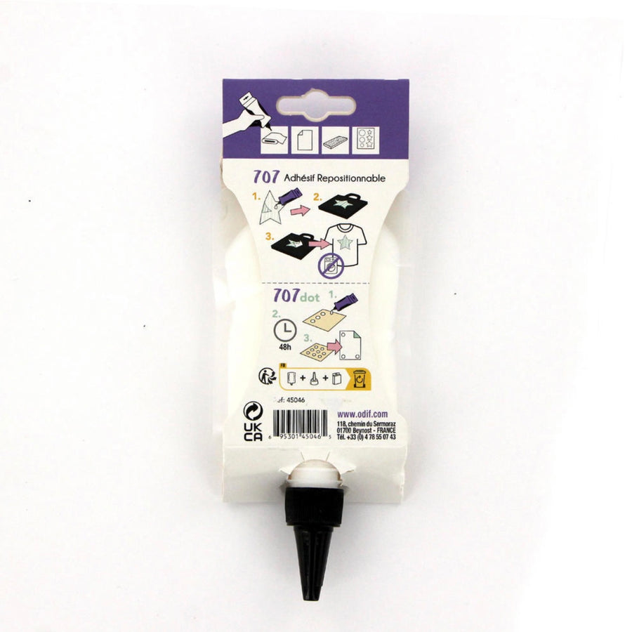 ODIF 707 Repositionable Fabric Adhesive - Pouch Format 60g