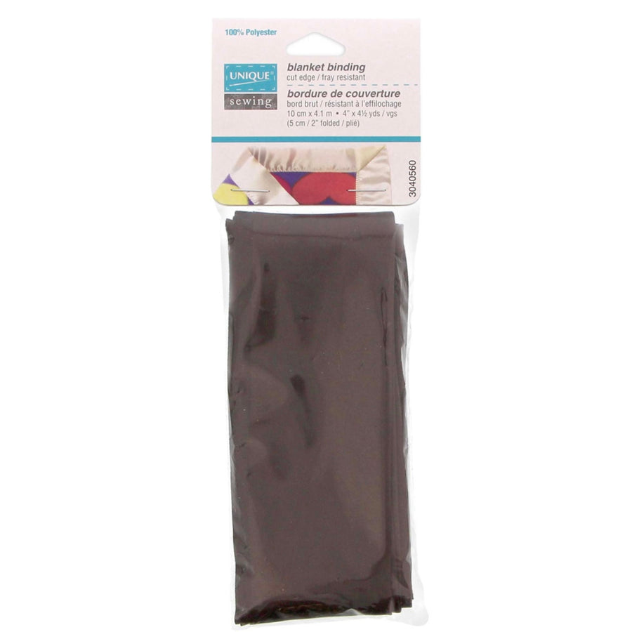 Satin Blanket Binding - 10cm x 4.1m - Brown