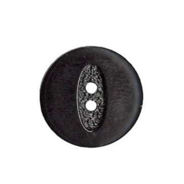 Two-Hole Button - 20mm - Black - 2 count