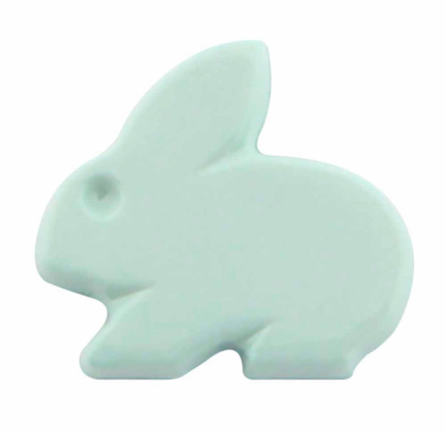 Novelty Shank Button - Bunny - Light Green - 17mm - 3 count