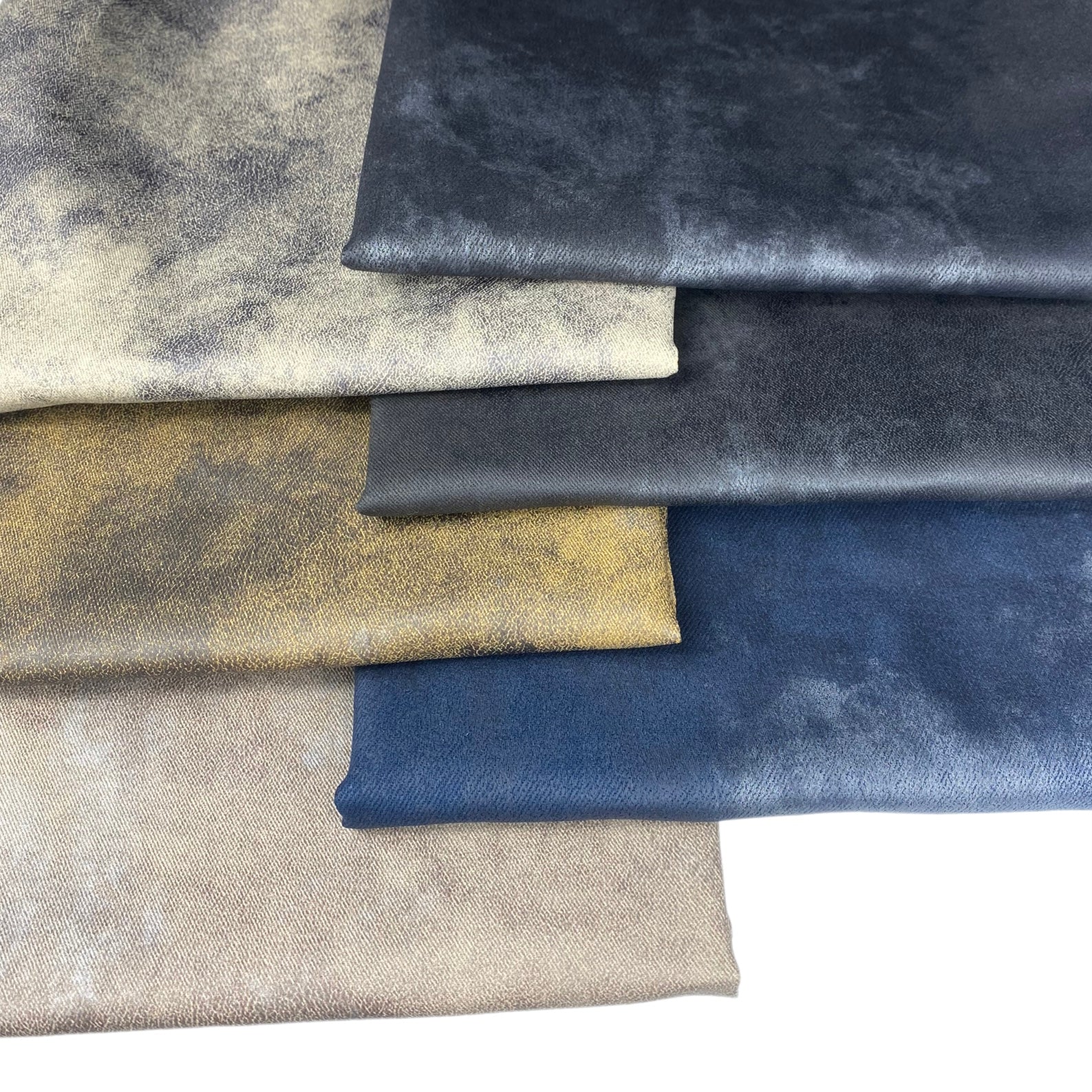 Distressed Coated Stretch Twill Canvas - Burlywood