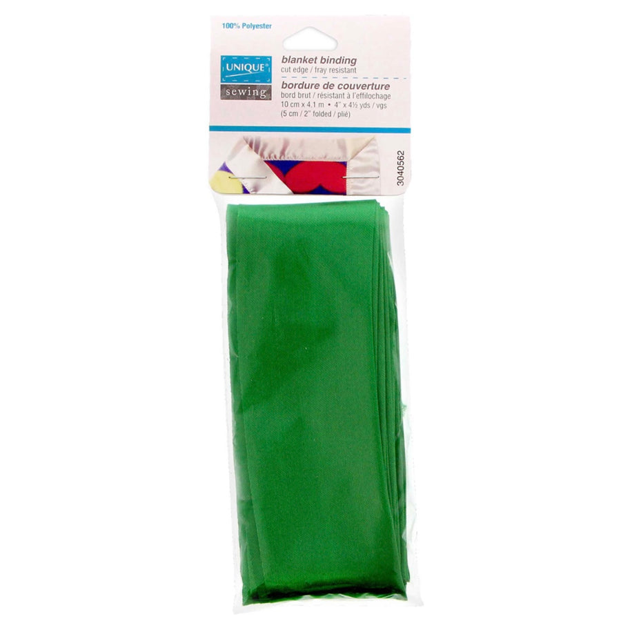 Satin Blanket Binding - 10cm x 4.1m - Green