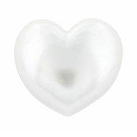 Novelty Shank Button - Pearl Heart - 15mm - 3 count