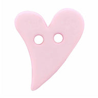 Novelty 2-Hole Heart Button - Heart - 18mm - 3 count