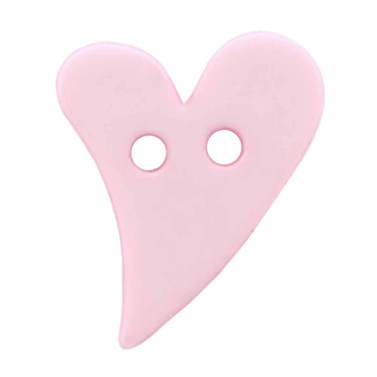 Novelty 2-Hole Heart Button - Heart - 18mm - 3 count