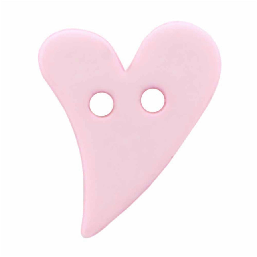 Novelty 2-Hole Heart Button - Heart - 18mm - 3 count