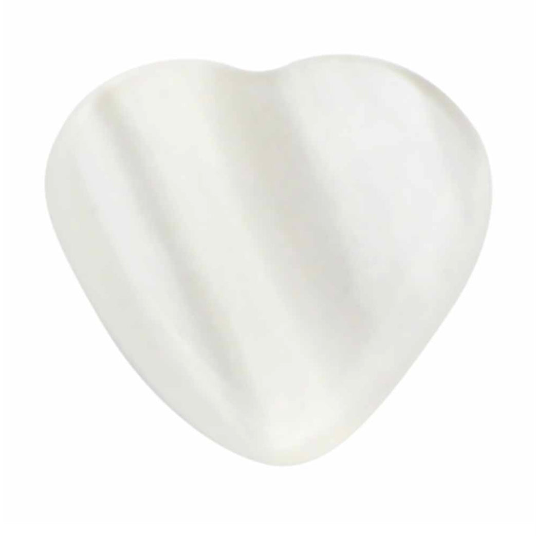 Novelty Shank Button - Heart - White - 10mm - 4 count