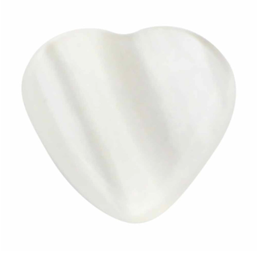 Novelty Shank Button - Heart - White - 10mm - 4 count