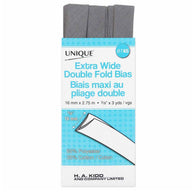 Extra Wide Double Fold Bias Tape - 15mm x 2.75m