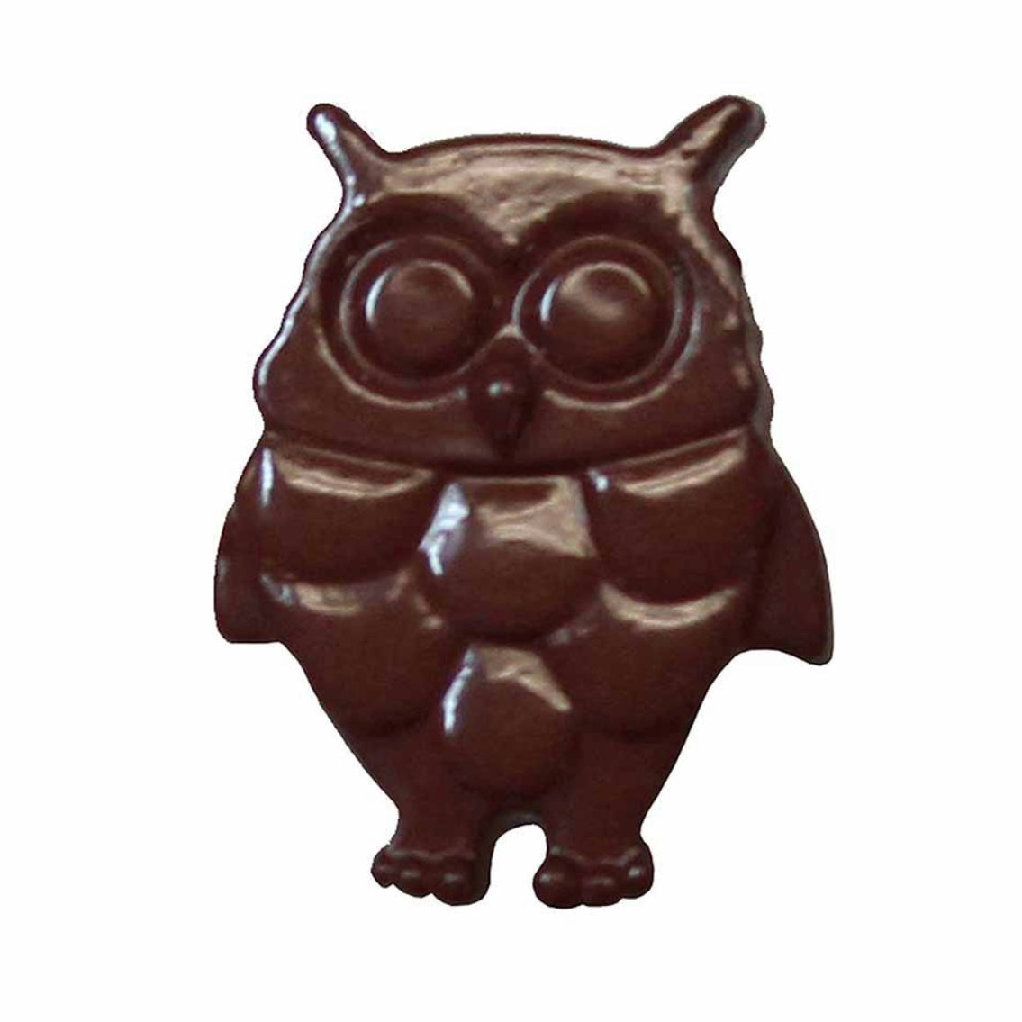 Novelty Shank Button - Owl - Brown - 18mm - 3 count
