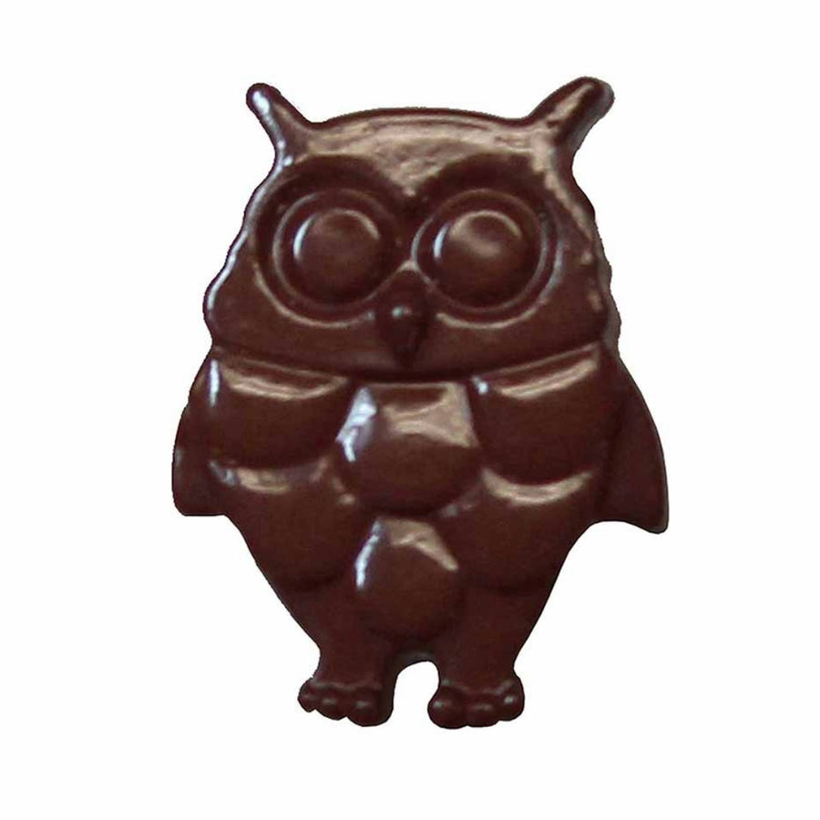 Novelty Shank Button - Owl - Brown - 18mm - 3 count
