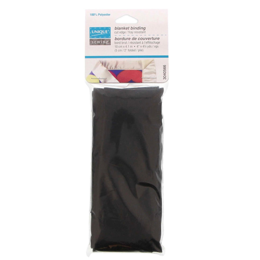 Satin Blanket Binding - 10cm x 4.1m - Black