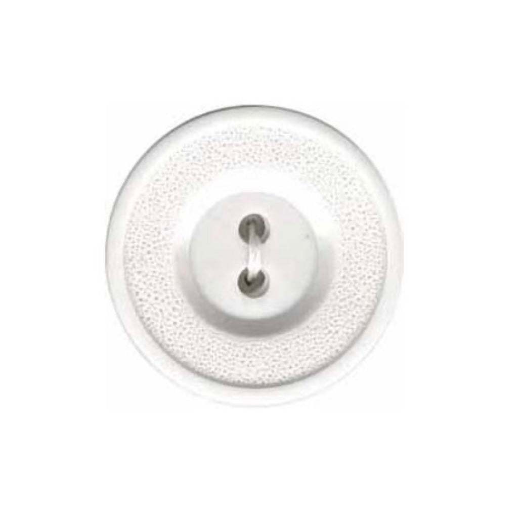 Two-Hole Button - 19mm - White - 3 count