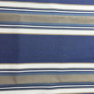 Sunbrella Striped Woven Upholstery - Blue/White/Beige