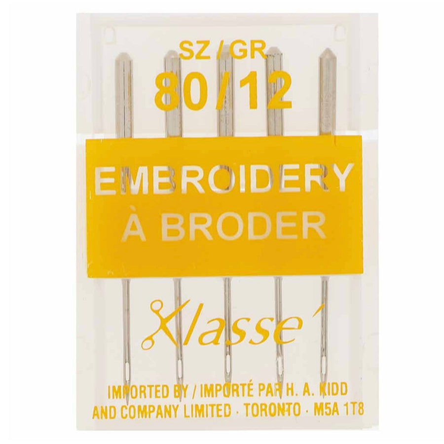 Embroidery Needles - Klasse - 80/12 - 5 Count