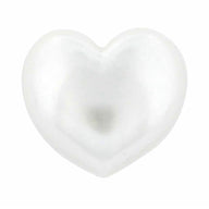 Novelty Shank Button - Pearl Heart - 12mm - 4 count