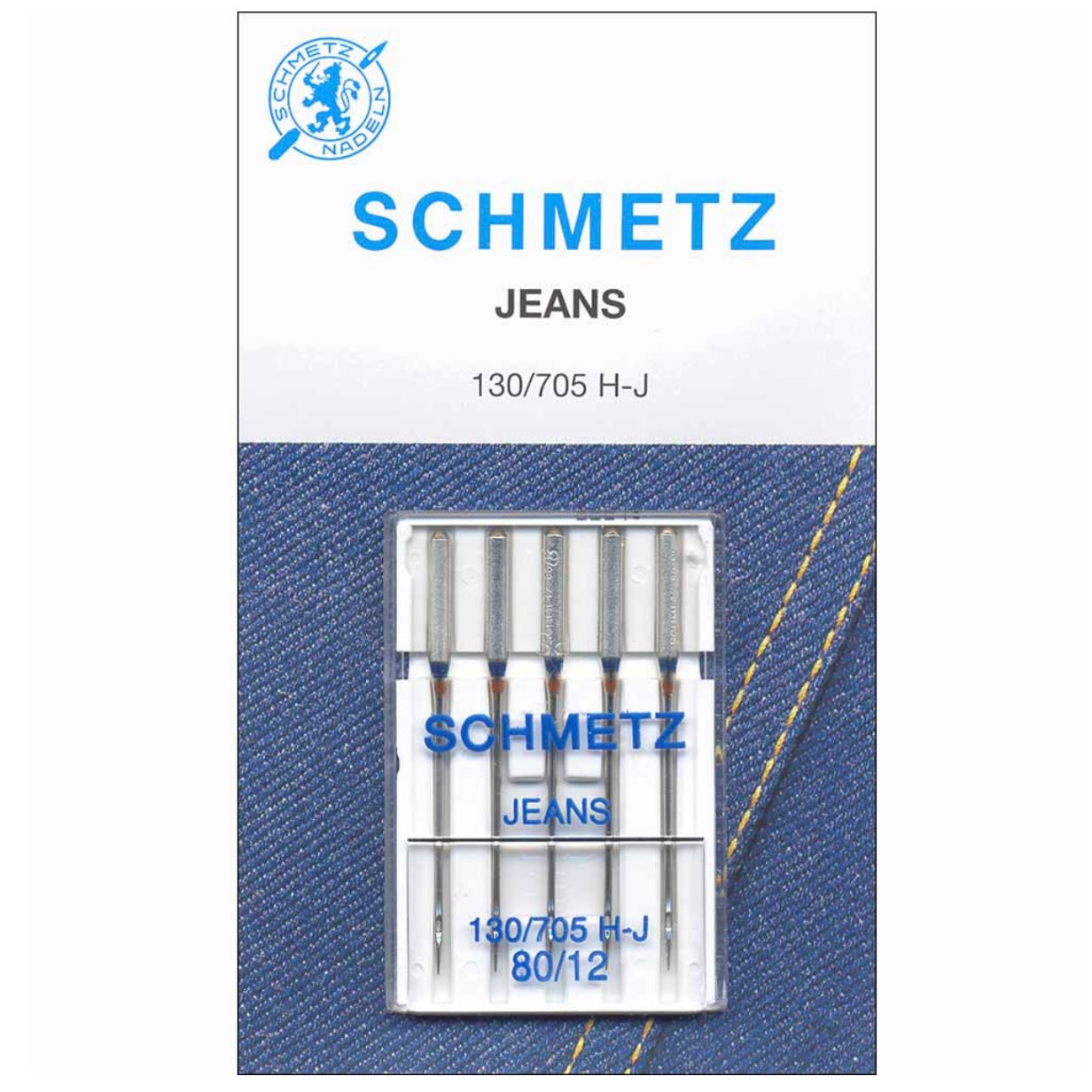 Denim Needles - Schmetz - 80/12 - 5 Count