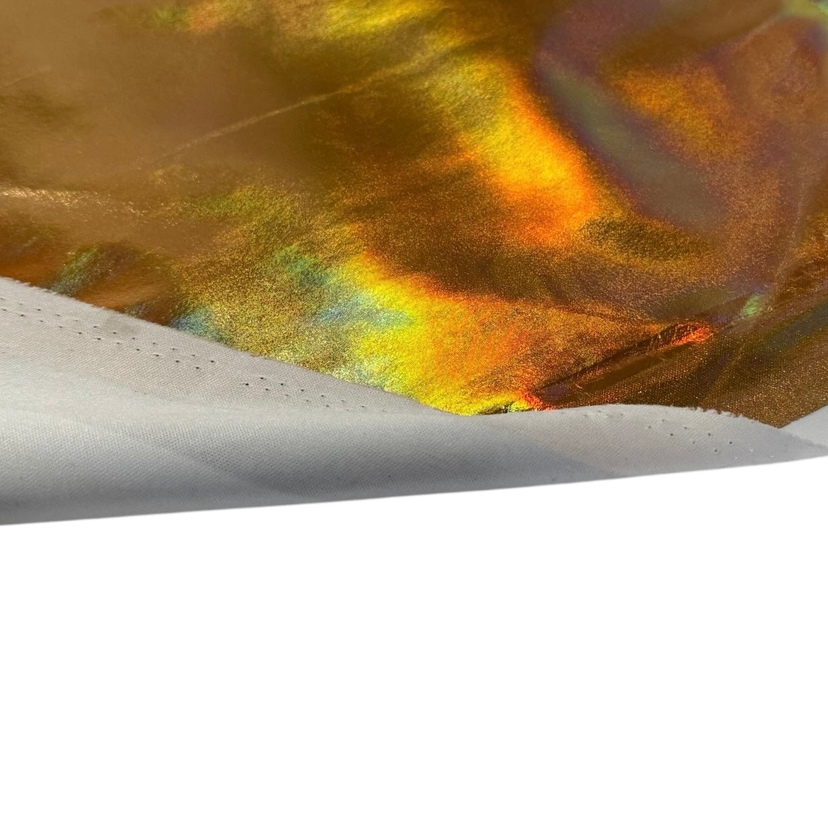 Holographic Iridescent Foil Jersey Gold