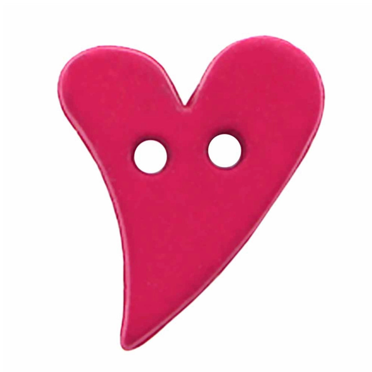 Novelty 2-Hole Heart Button - Heart - 18mm - 3 count