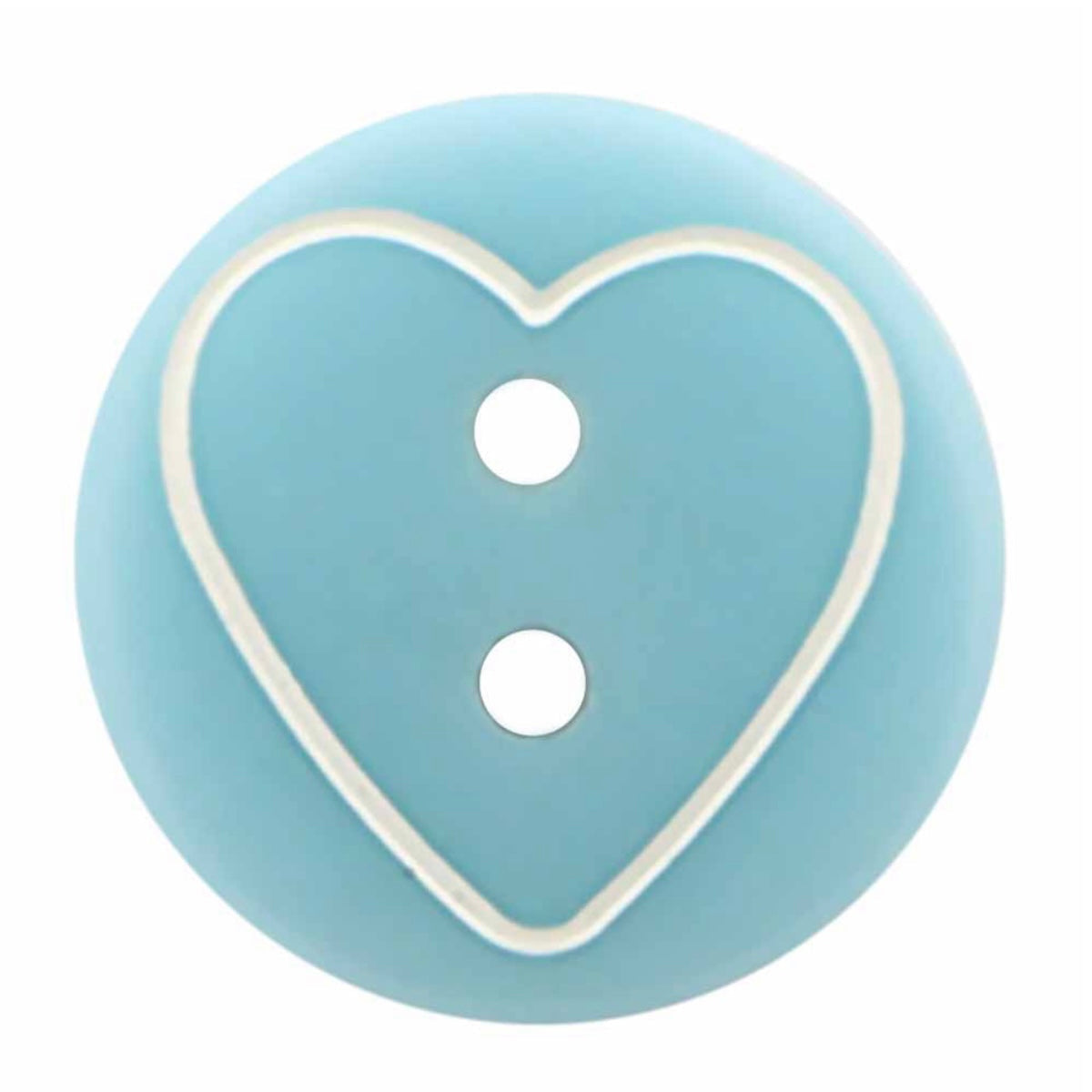 Novelty 2-Hole Heart Button - 13mm - 4 count