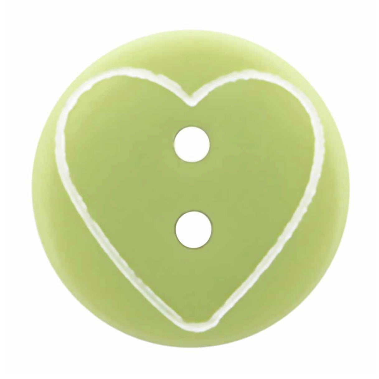 Novelty 2-Hole Heart Button - 13mm - 4 count