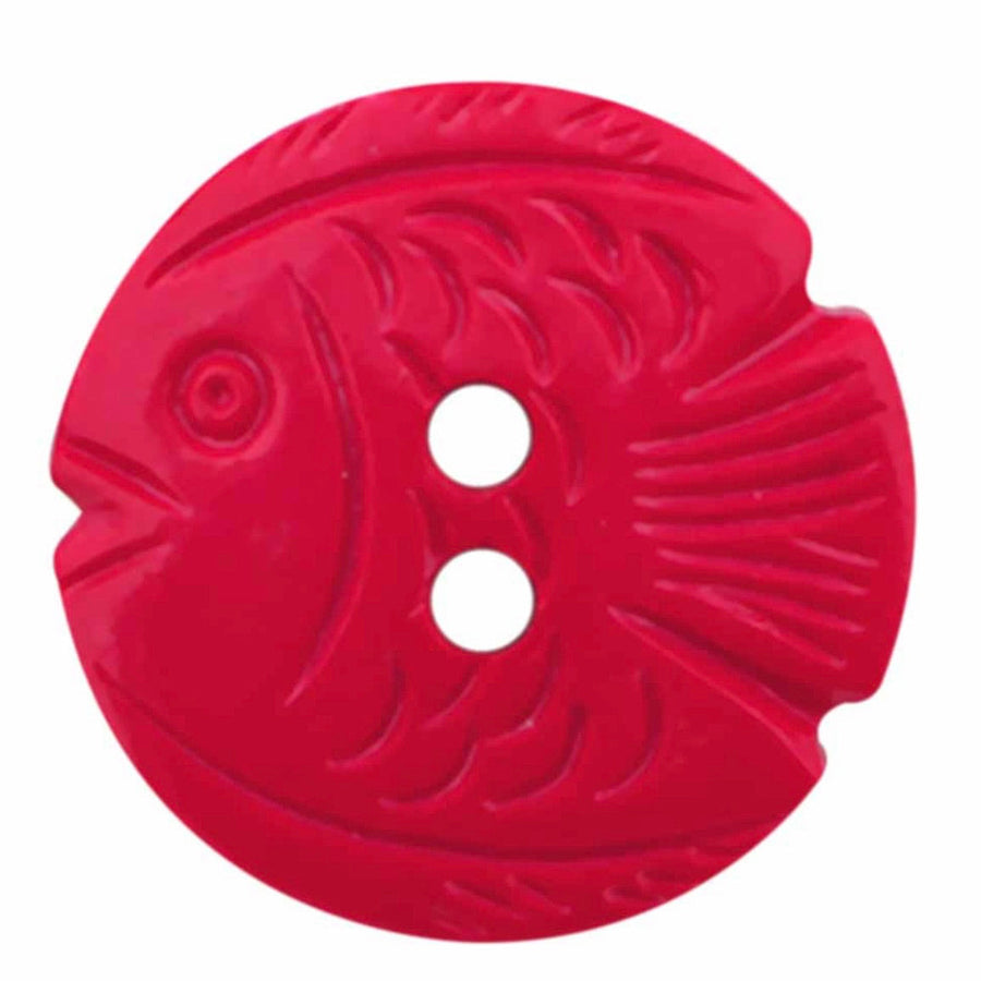 Novelty 2-Hole Fish Button - 22mm - 3 count