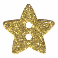 Novelty 2-Hole Star Button - Star - 18mm - 3 count
