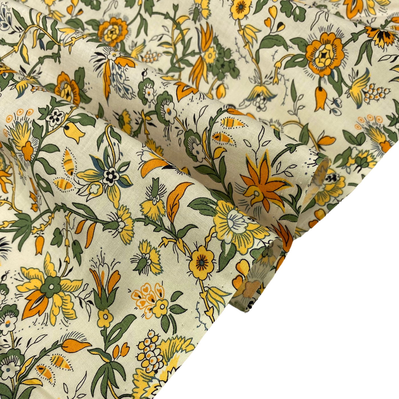 Liberty Printed Tana Lawn Cotton - Floral - Yellow/Green