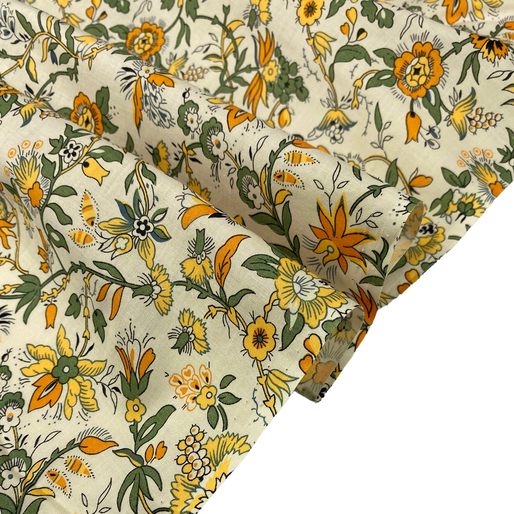 Liberty Printed Tana Lawn Cotton - Floral - Yellow/Green