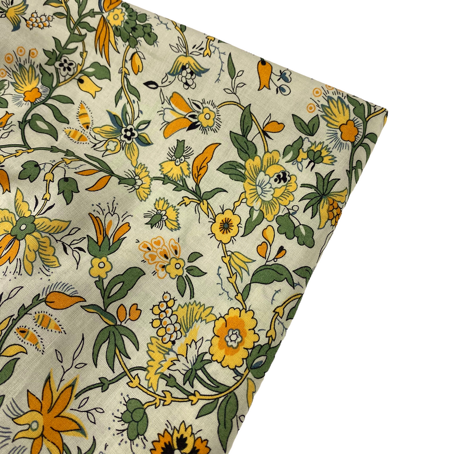 Liberty Printed Tana Lawn Cotton - Floral - Yellow/Green