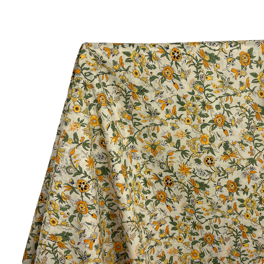 Liberty Printed Tana Lawn Cotton - Floral - Yellow/Green