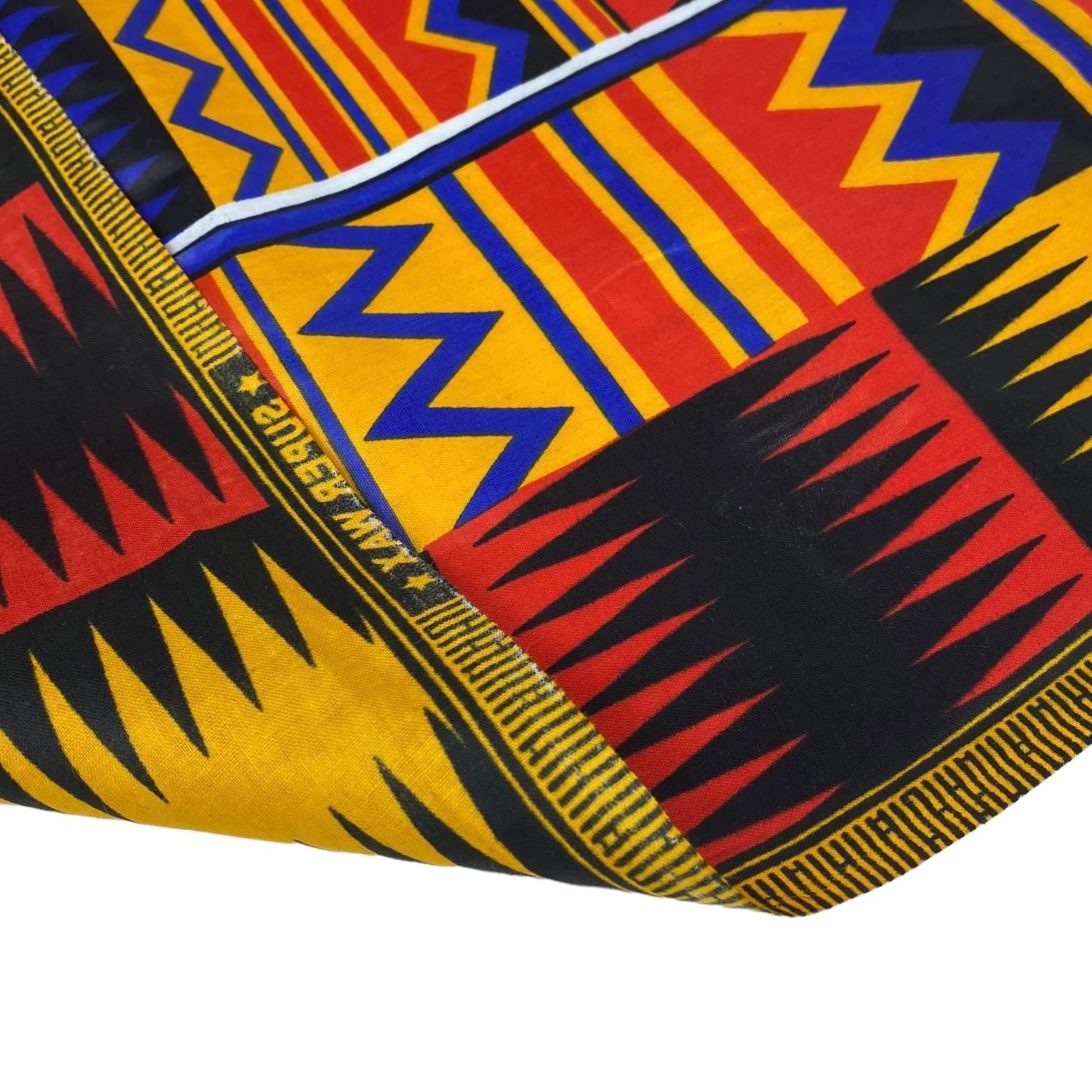 Super Wax African Printed Cotton - Yellow/Black/Red/Blue