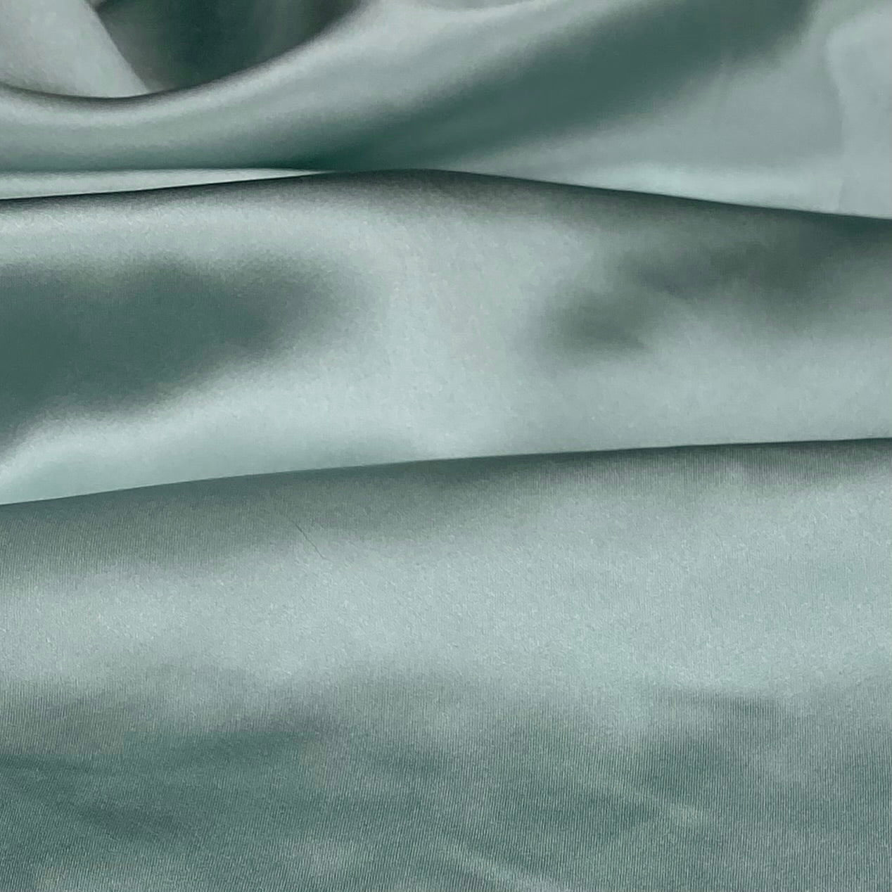 Mulberry Silk Charmeuse Satin Aqua Mist