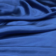 Mulberry Silk Charmeuse Satin Bright Blue