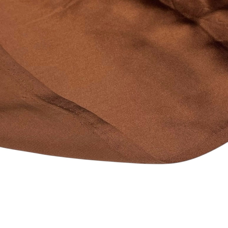 Mulberry Silk Charmeuse Satin Brown