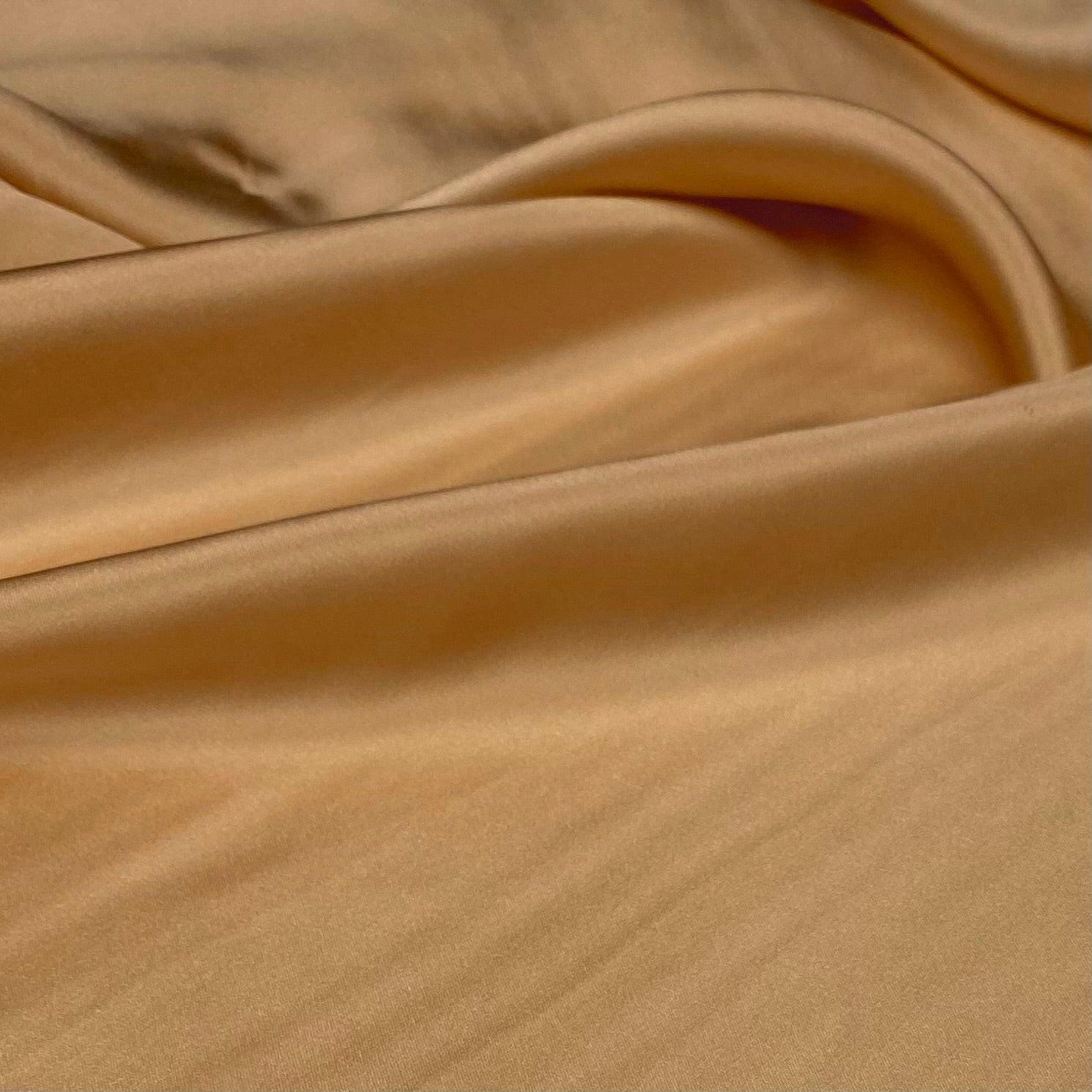 Mulberry Silk Charmeuse Satin Gold